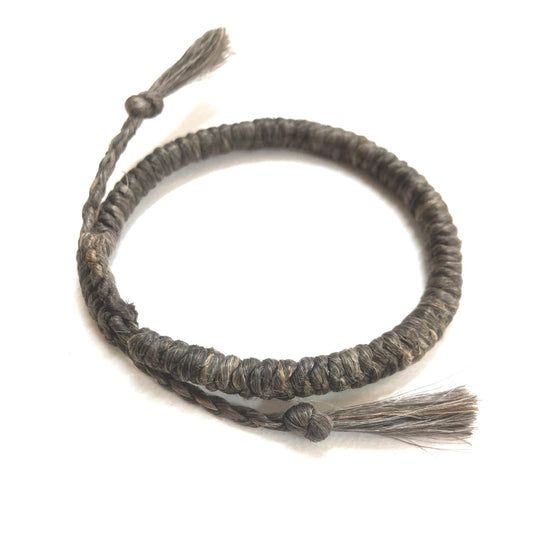 精麻ブレスレット【黄龍】焦茶色